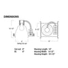 8" Commercial Line Voltage Frame-In NH-300